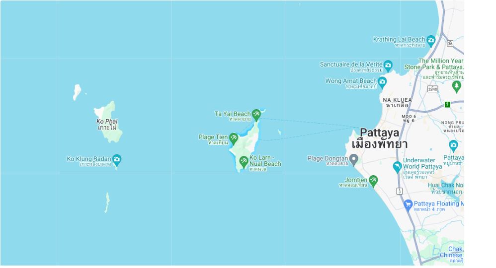 Map de Koh Larn